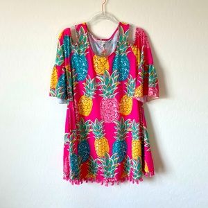 NWT simply Southern pineapple print dress